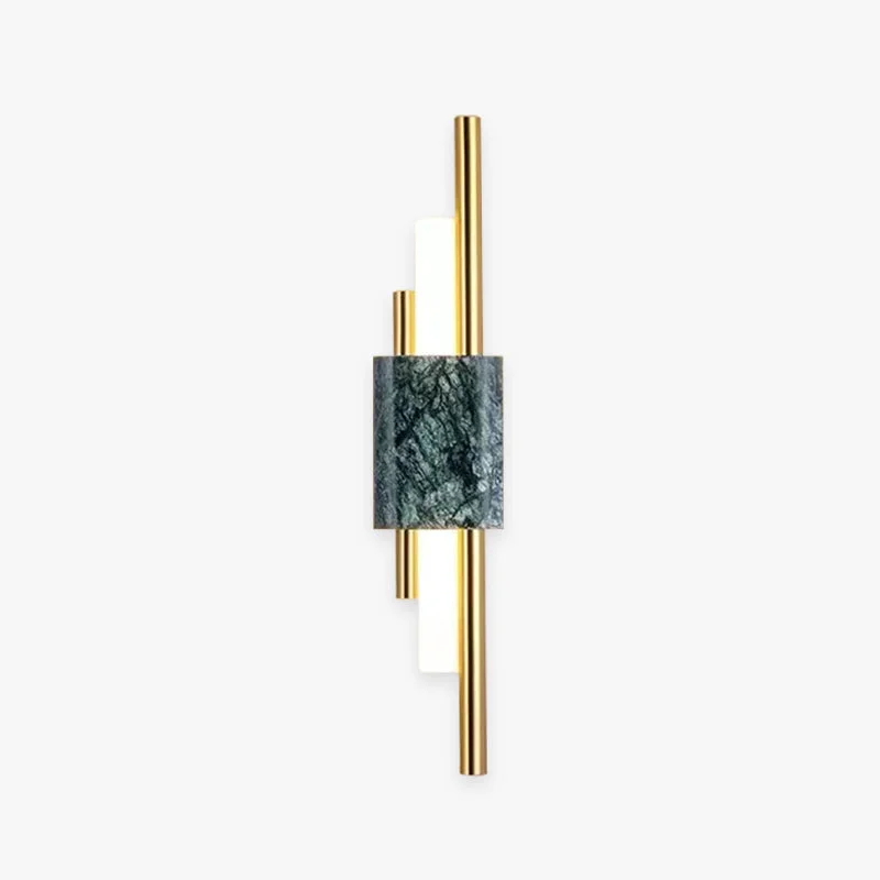 Premium Material Alana Modern Metal Marble LED Wall Lamp Black Gold Green Top-Quality