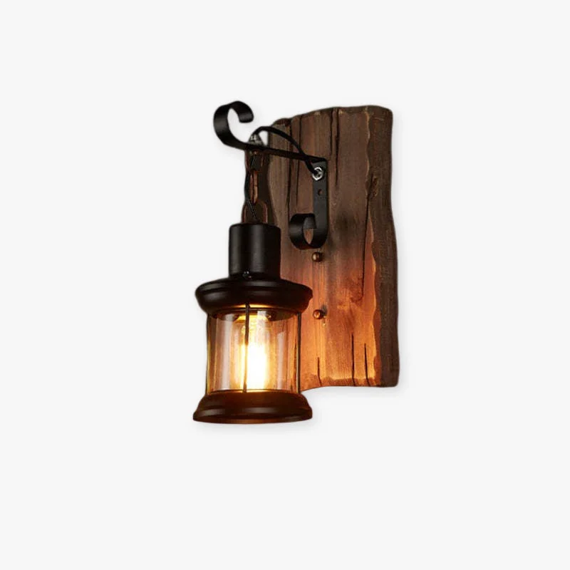 Trendy Alessio Vintage Lantern Metal Wall Lamp Black Bronze Contemporary