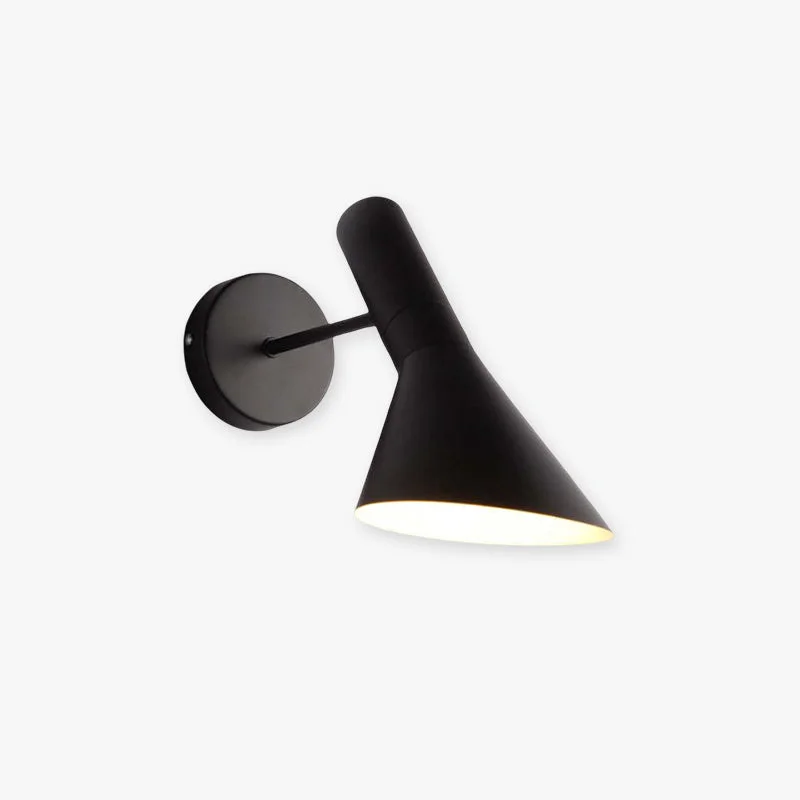 High-Quality Brady Modern Cone Metal Wall Lamp Black White Professional