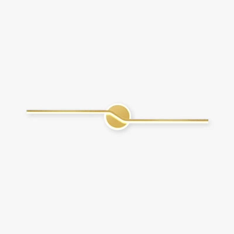 Superior Leigh Wall Lamp Linear Minimalist Metal Black Gold Bedroom Relaxed