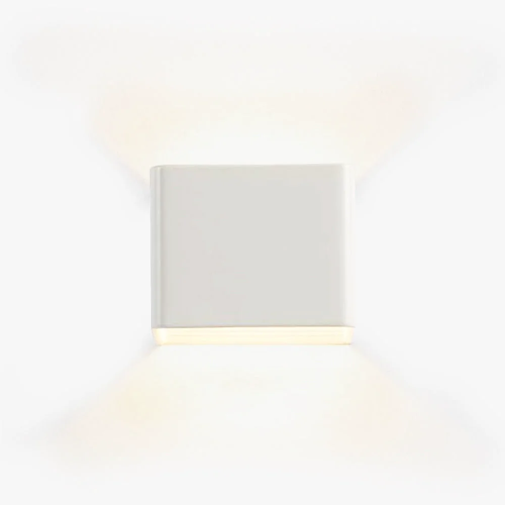 Recyclable Orr Wall Lamp Square 4 Solid