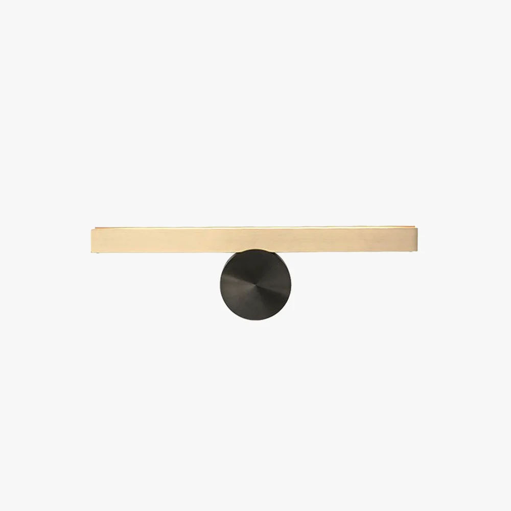 Superior Edge Modern Geometric Metal Wall Lamp Black Gold Bedroom Flexible