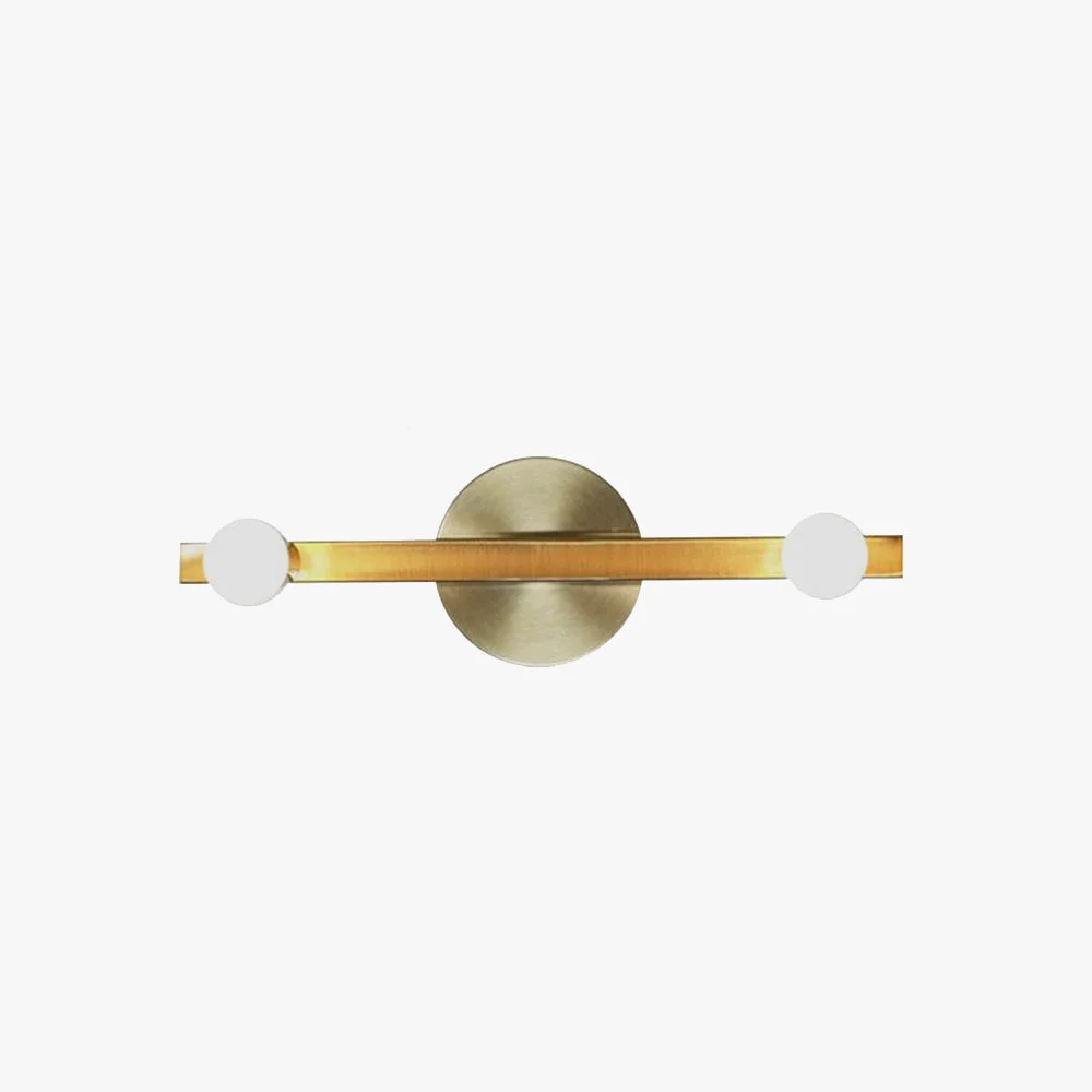 Genuine Avi Modern Linear Metal Wall Lamp Gold Bathroom First-Class