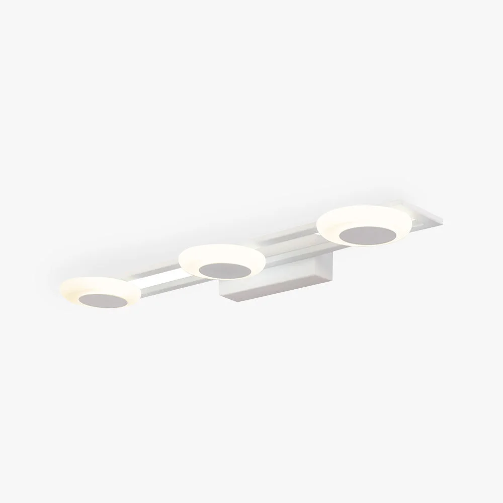 Detailed Leigh Modern Square Metal Acrylic Wall Lamp White Bathroom Exclusive