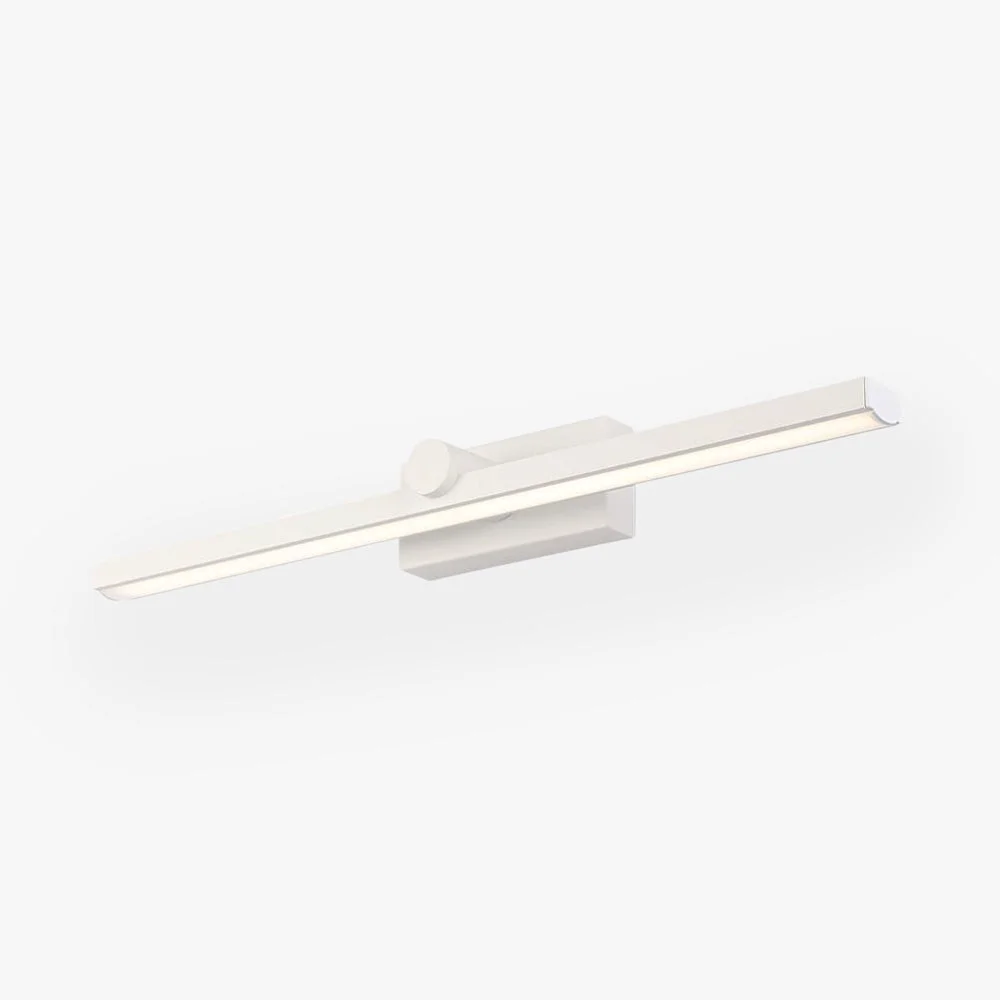 Clean Leigh Nordic LinearMetal Mirror Front Vanity Wall Lamp White Soft