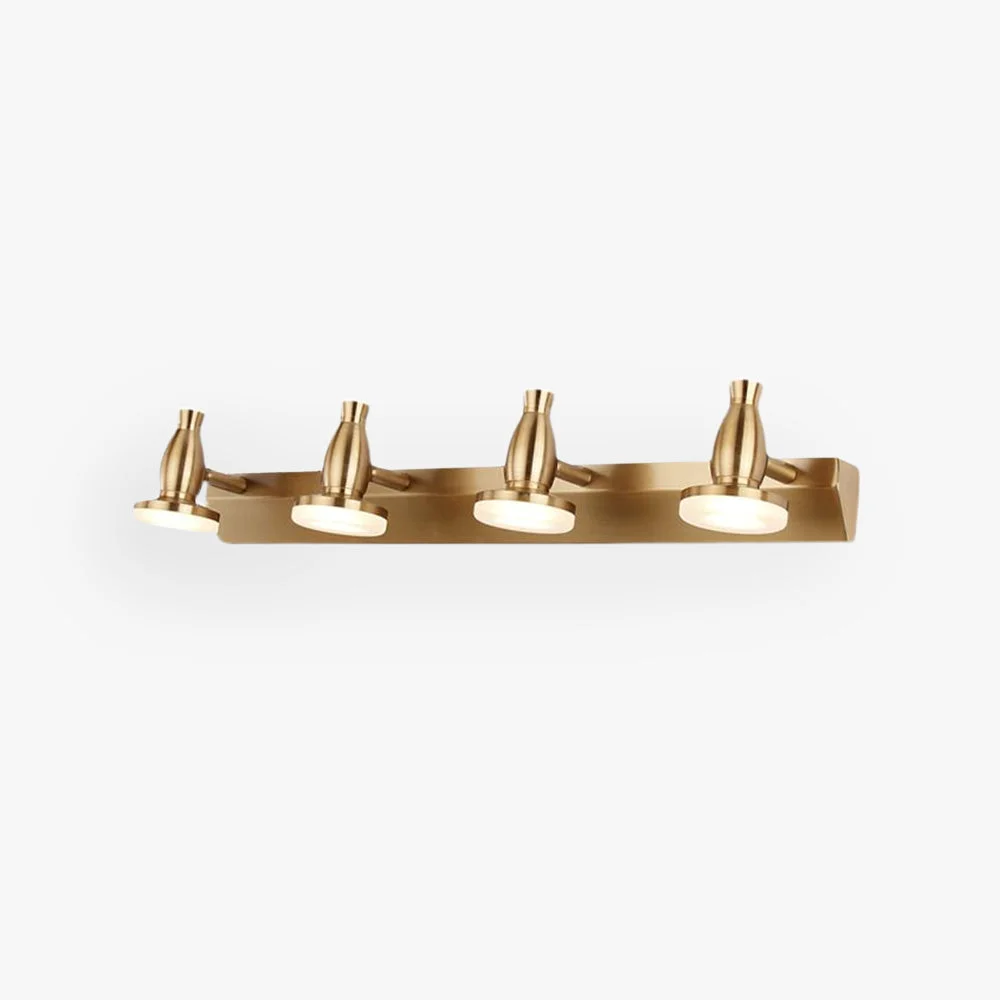 Consistent Leigh Luxury Multi Metal Mirror Front Wall Lamp Brass Recyclable