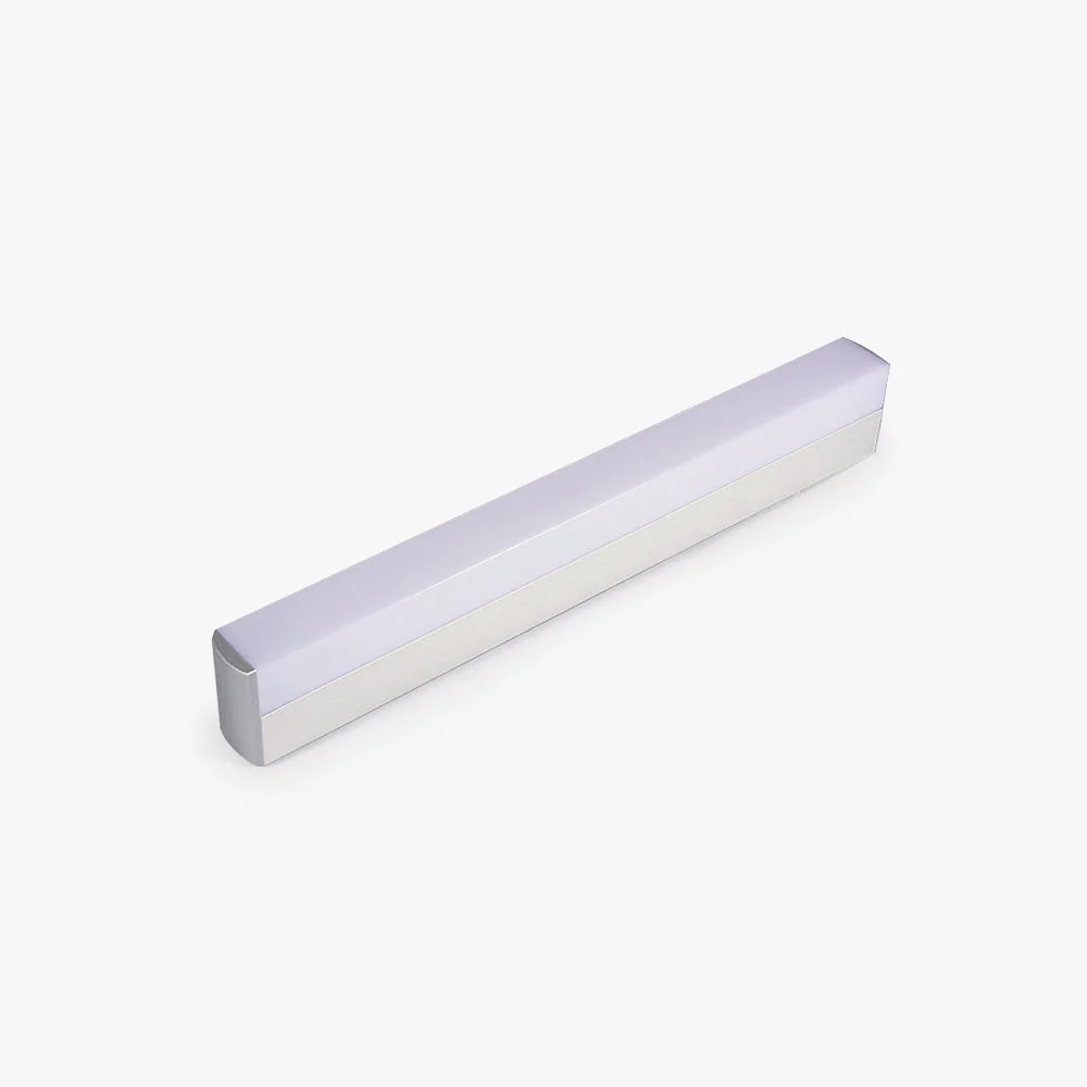 Clean Leigh Modern Rectangular Acrylic Mirror Front Vanity Wall Lamp White Certified