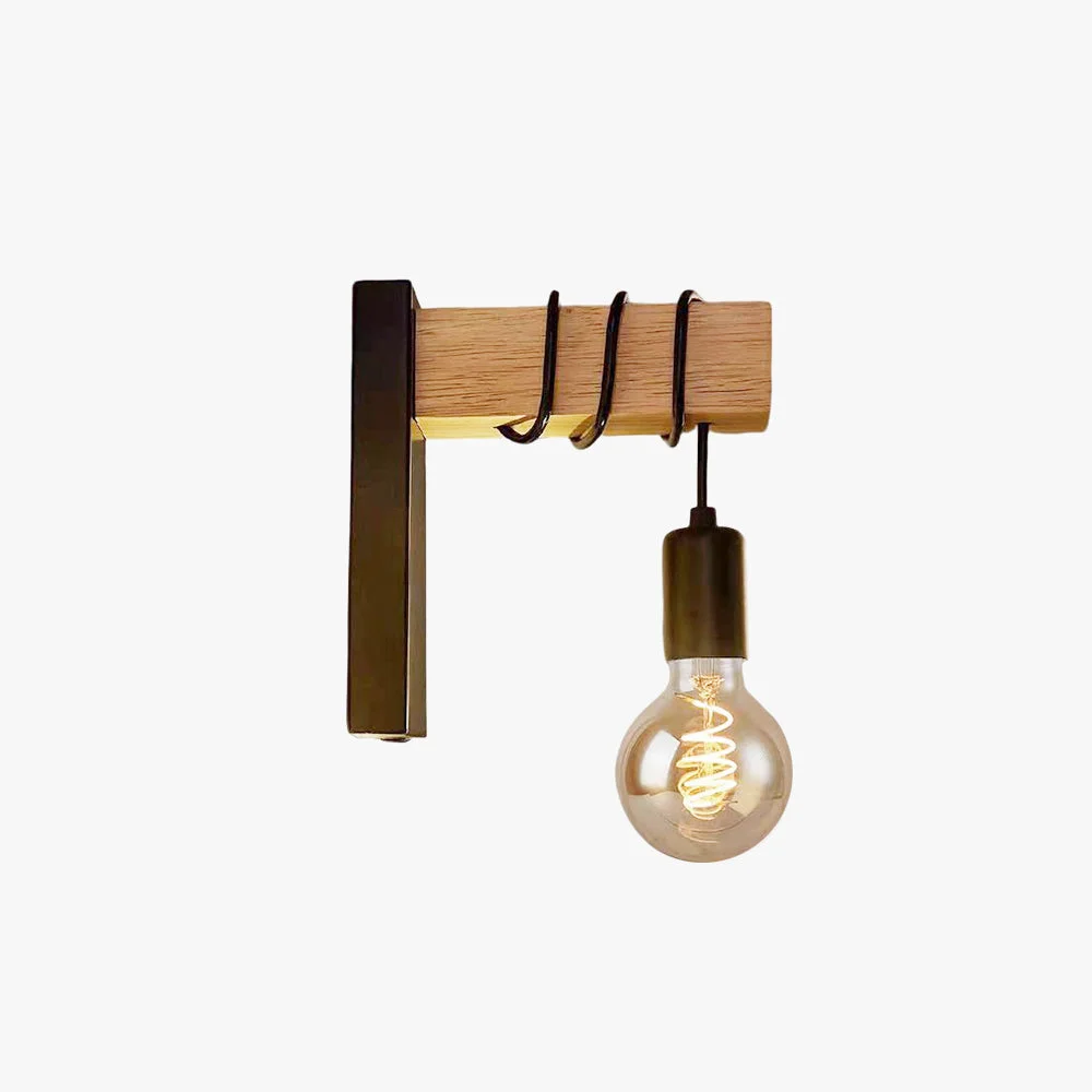 Recyclable Alessio Wall Lamp Bulb Industrial Metal Black White Living Room Fashionable
