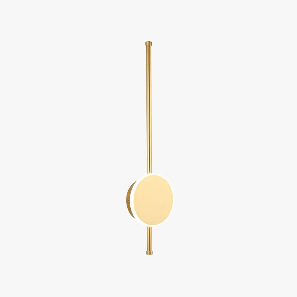 Casual Edge Modern Round Linear Metal Wall Lamp White Black Gold Luxury