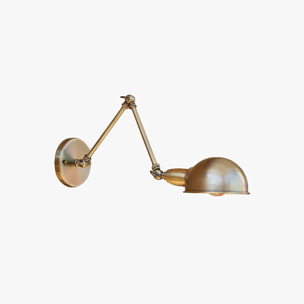 Reliable Brady Hemispheric Adjustable Wall Lamp Brass Antique Brass Chrome Bedroom Reusable