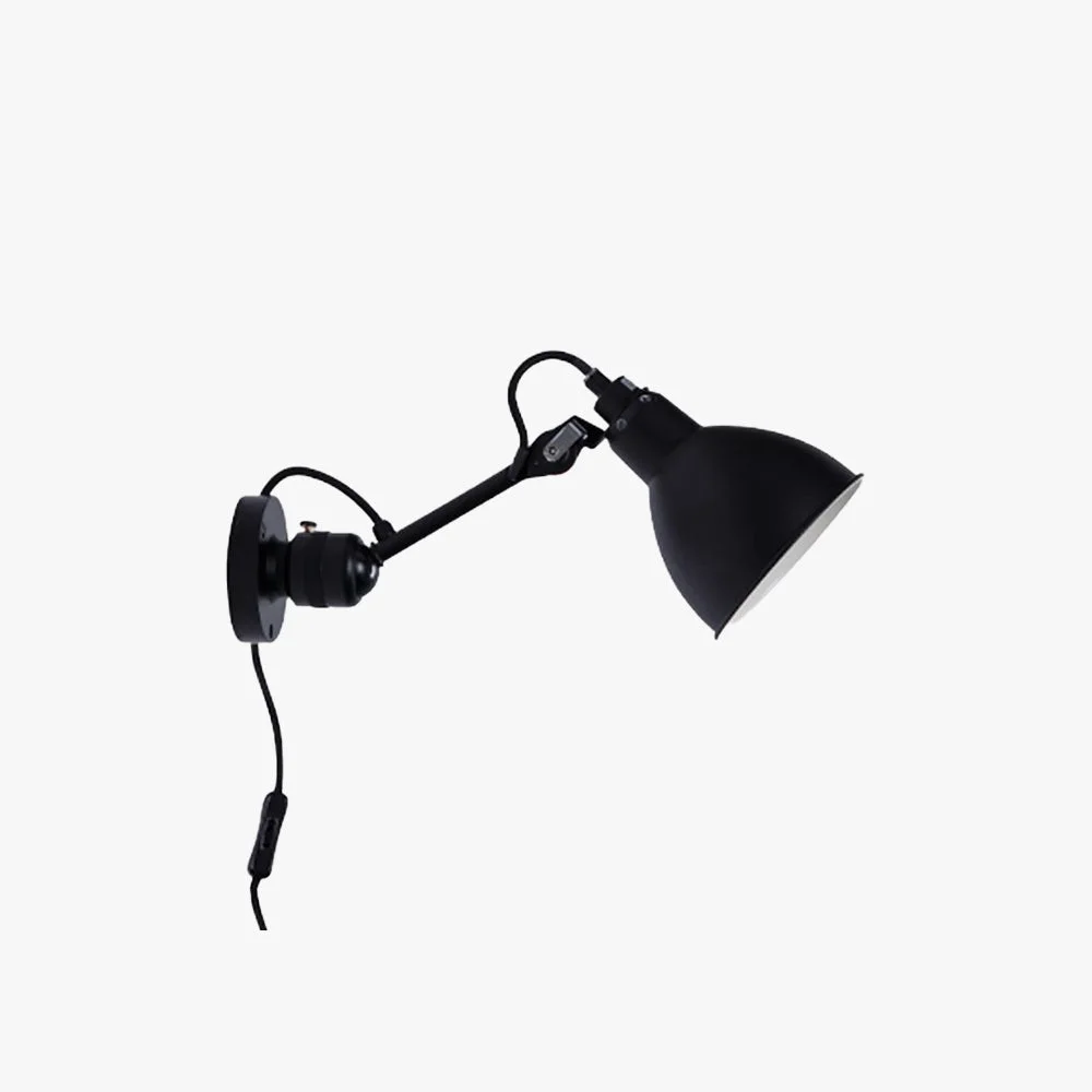 High-Quality Brady Minimalist Adjustable Wall Lamp Metal Black Living Room User-Friendly