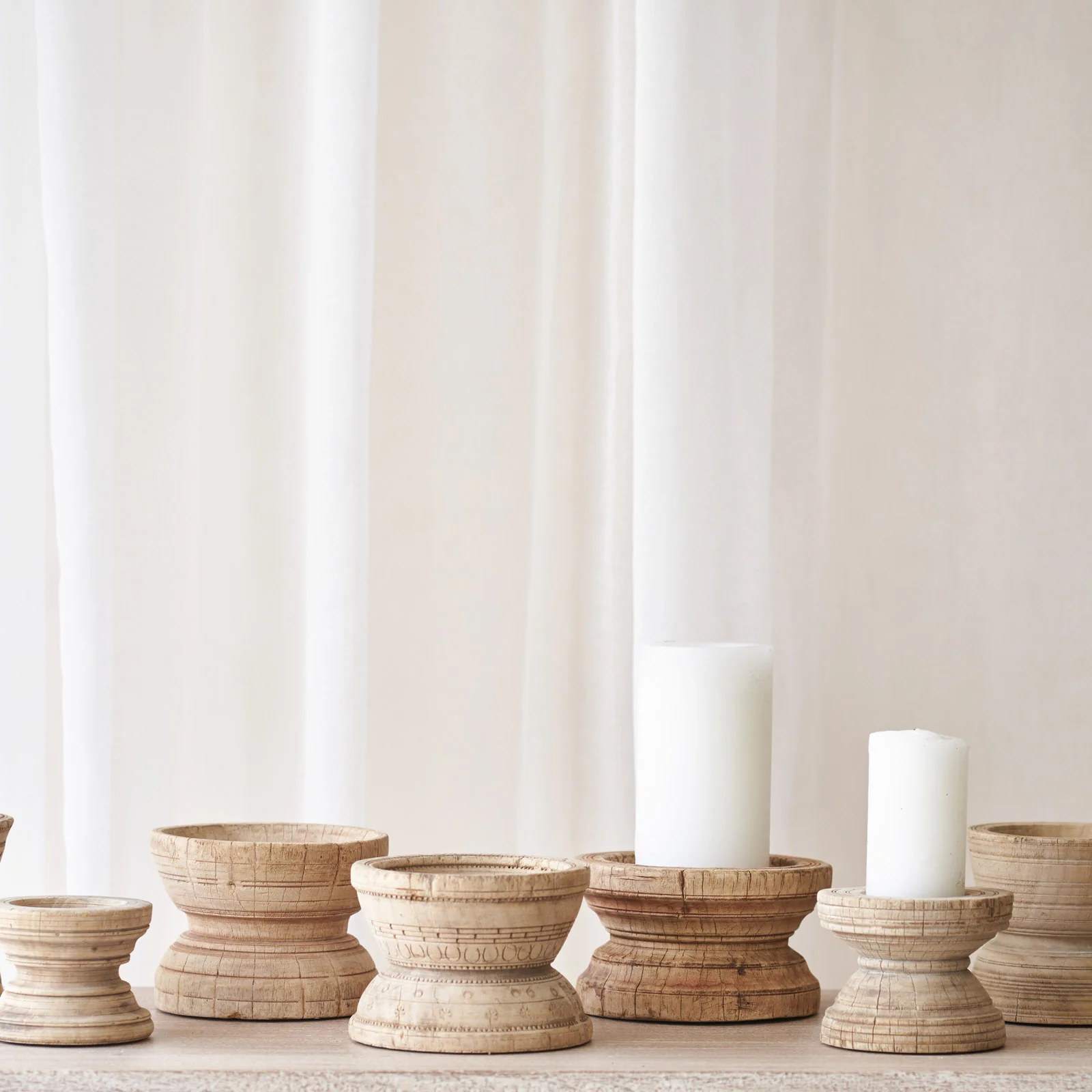 Environmentally Friendly Vintage Binjani Candle Holder – Round Fine Crafted