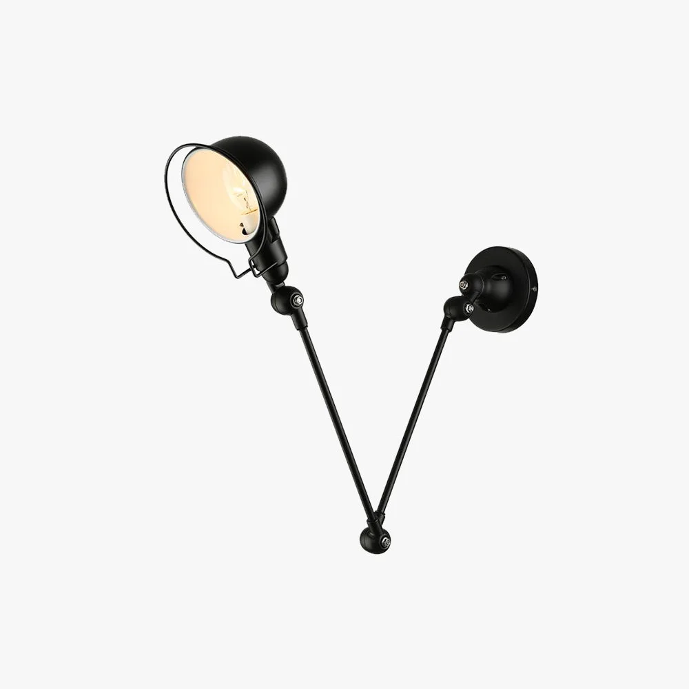 Casual Brady Wall Lamp Bowl Circle Adjustable Metal 2 Color Living Room Selected