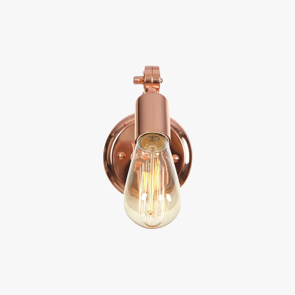 Top-Quality Alessio Wall Lamp Bulb Wooden Adjustable Makeup Gold Living Room Breathable