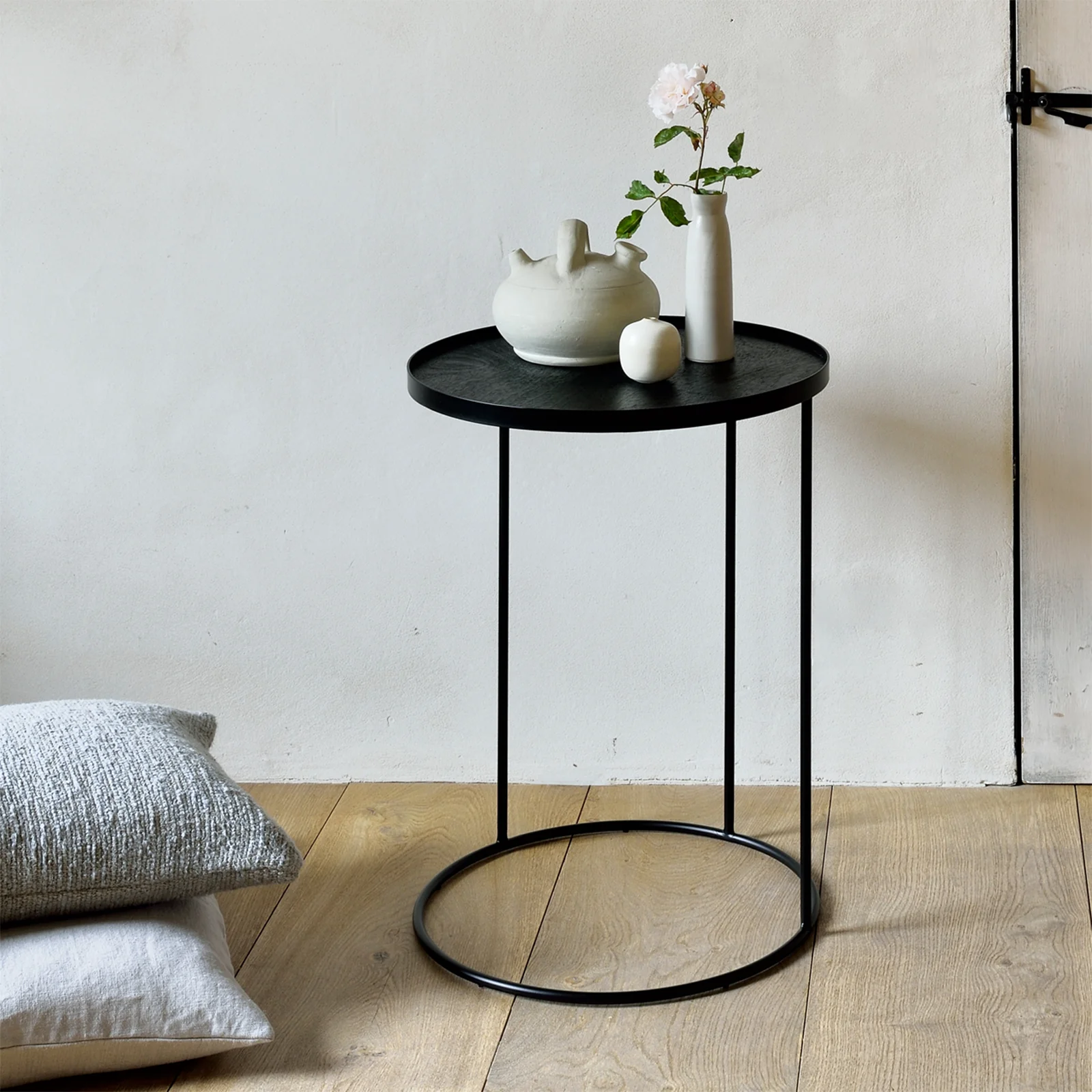 High-Grade Tray Side Table Small 49cm Detailed