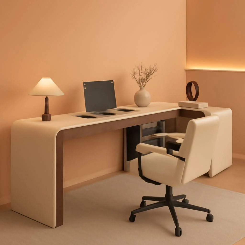 Efficient Premium L Shaped Executive Desk 72In Multifunctional Luxury