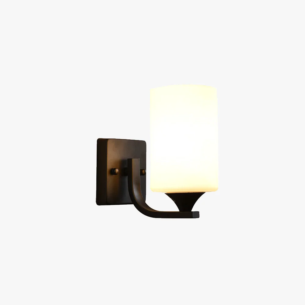 User-Friendly Eryn Modern Cylinder Metal Vanity Wall Lamp Black Chrome Reliable