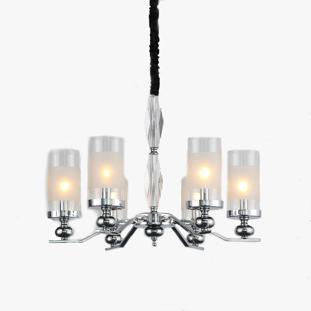 Green Alessio Retro Silver Metal Glass Chandelier Wall Lamp Living Room Long-Lasting