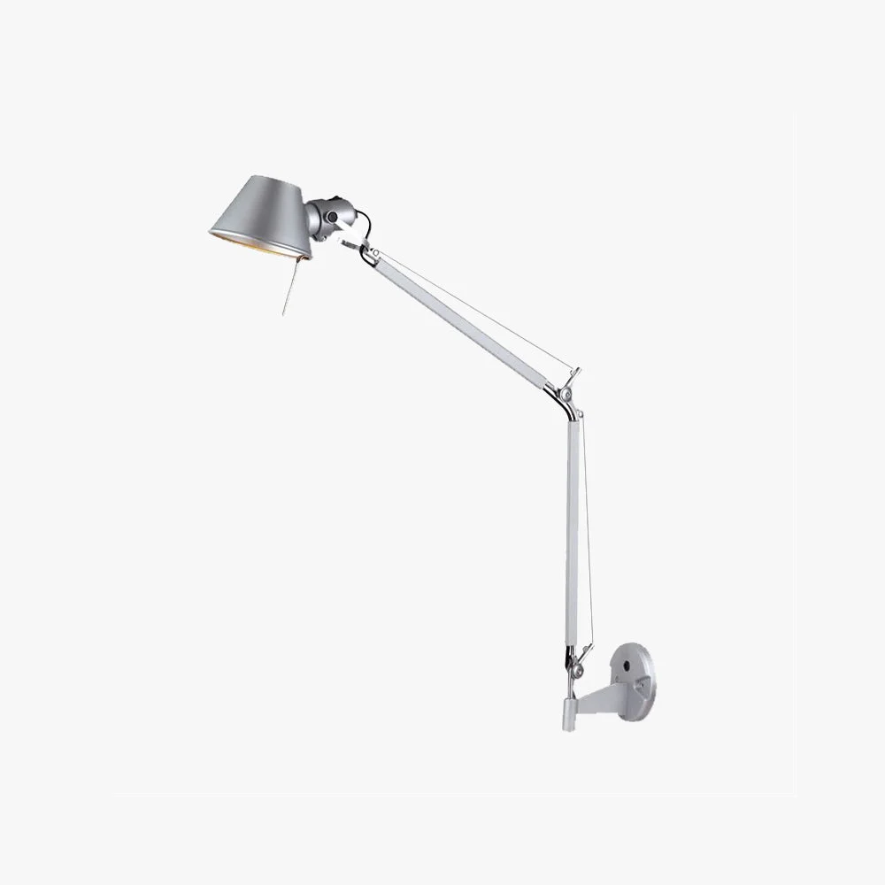 Responsible Brady Wall Lamp Dome Modern Metal Adjustable Silver Living Room Pure
