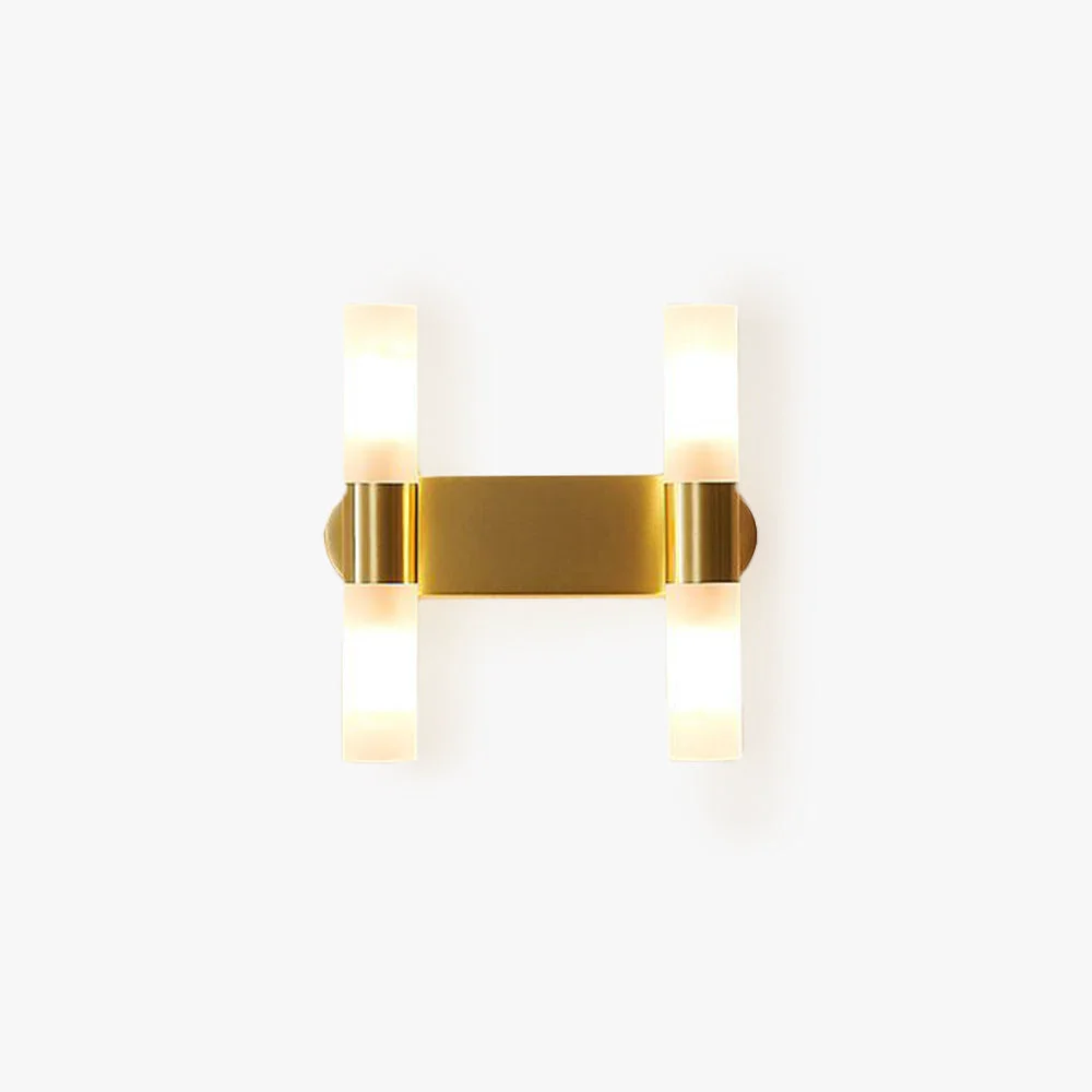 Reliable Leigh Modern Cylindrical Metal Led Wall Lamp Gold Fashionable