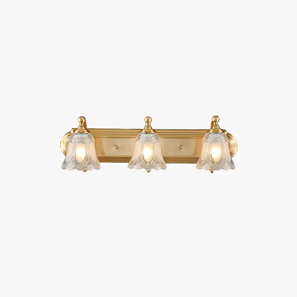 Trendy Félicie Modern Flower Metal Vanity Wall Lamp Gold Authentic