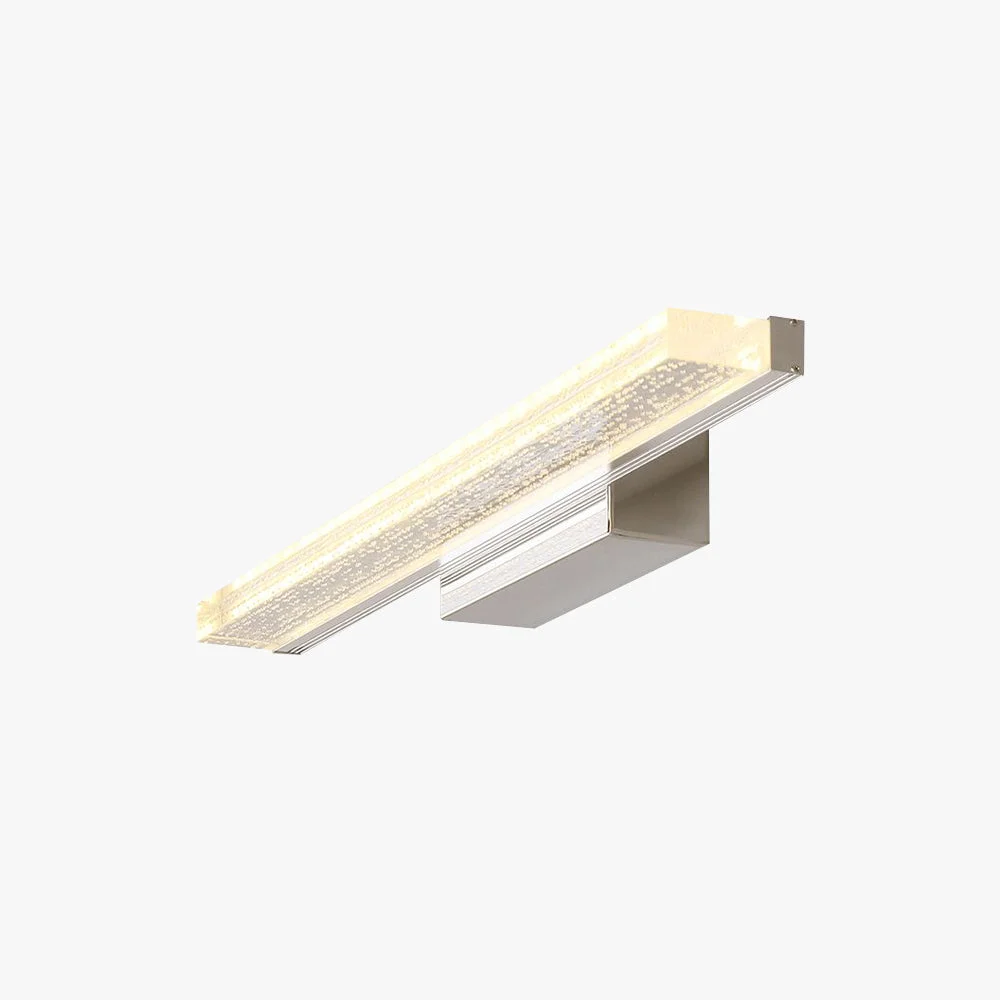 Carefully Designed Leigh Modern Rectangular Metal Modern Wall Lamp Silver Innovative