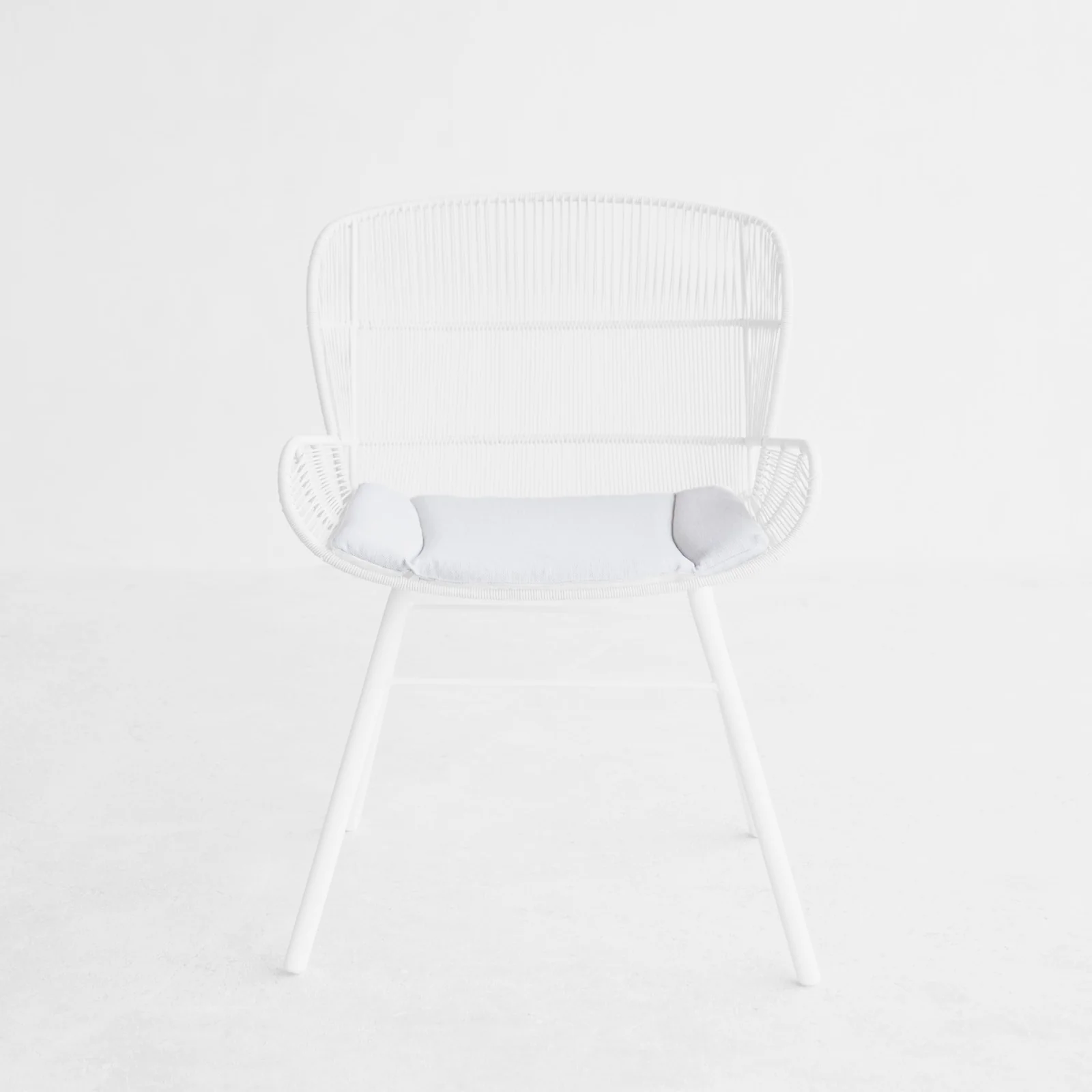 Exceptional Rose Outdoor Dining Chair Seat Cushion White Organic