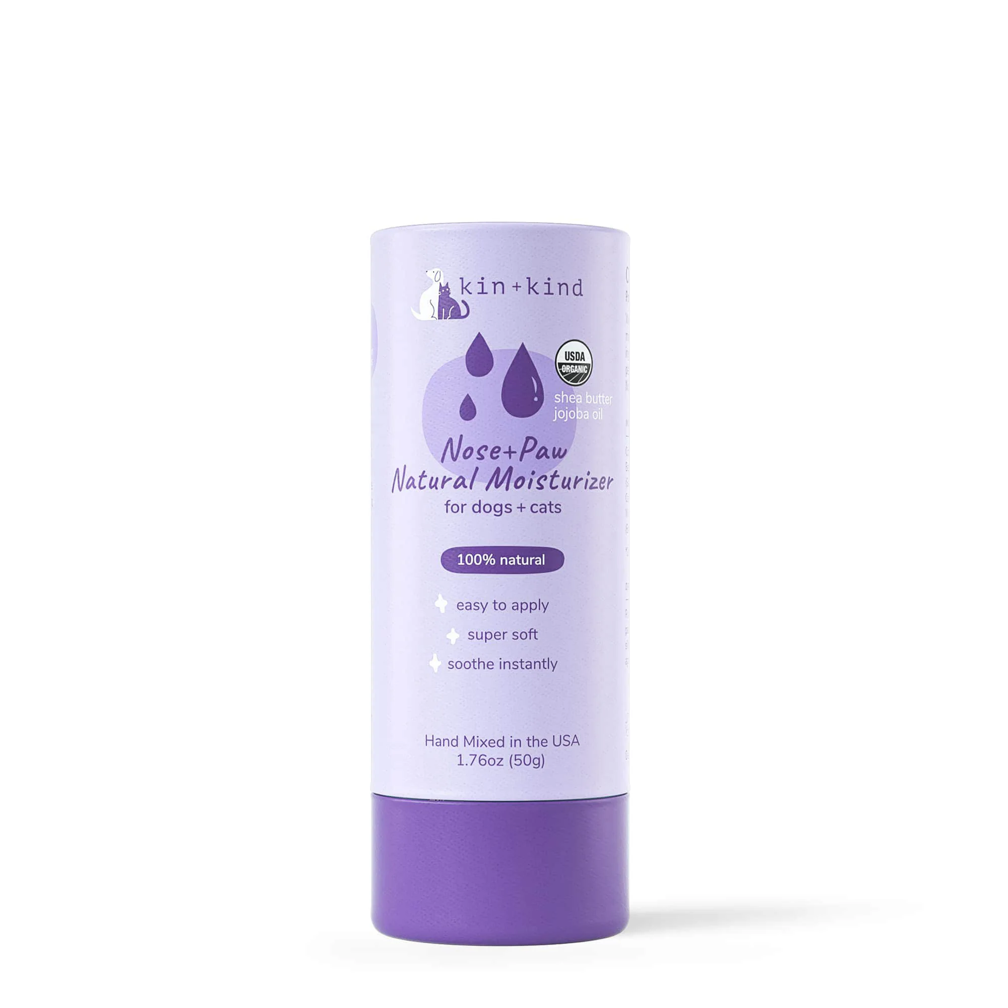 Sustainable kin kind Organic Nose Paw Moisturizer Stick for Dogs Cats Certified