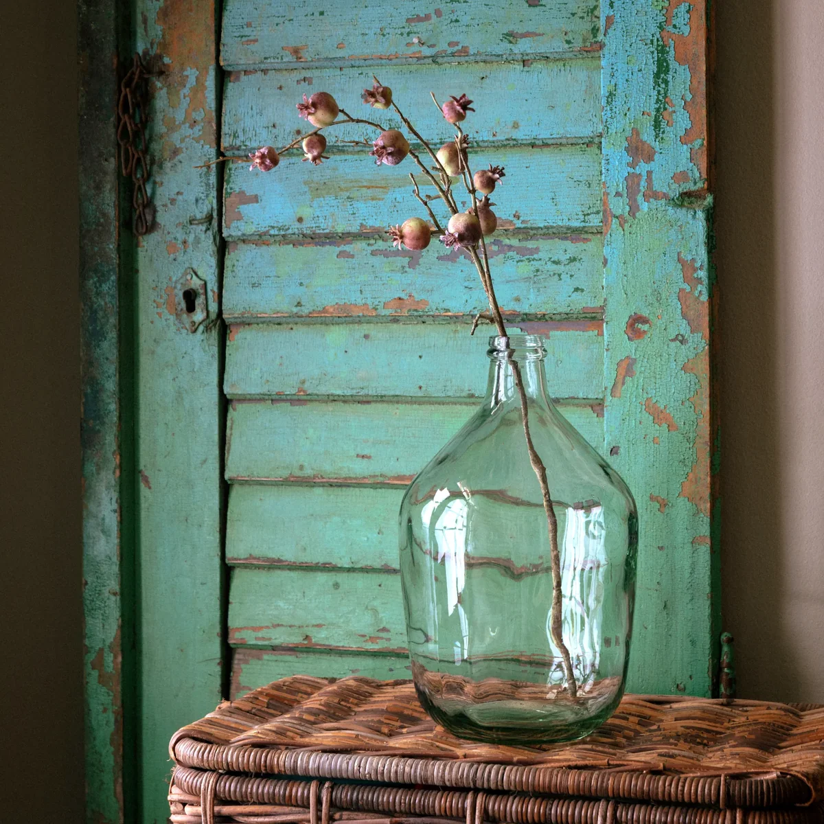 Relaxed Mini Pomegranate Burnished Green Functional