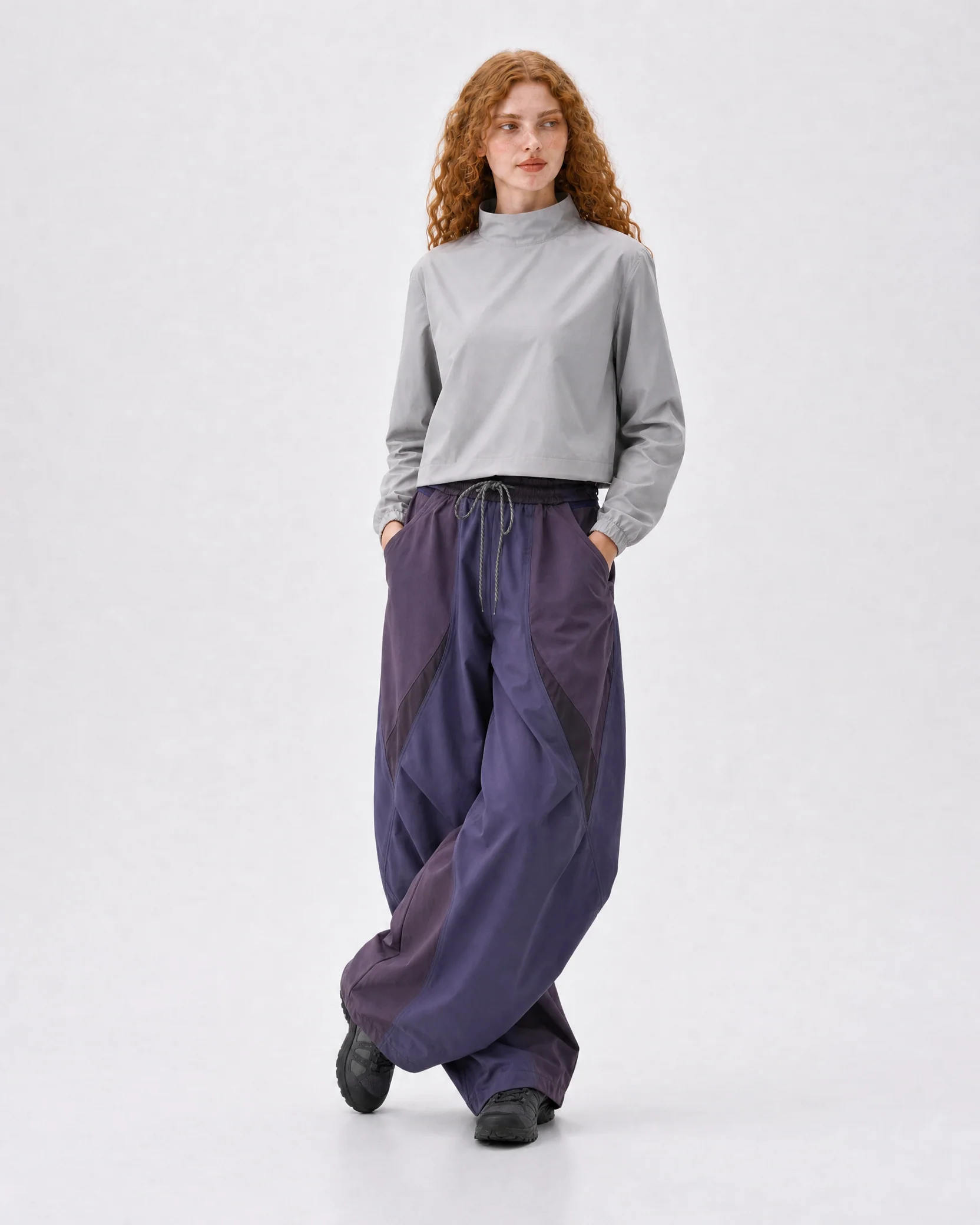 Fast Pact Wide-Leg Techwear Cargo Trousers First-Class