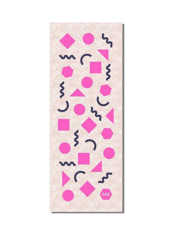 Versatile Yoga Mat 6mm Thick Pink Non-Slip Eco Friendly Yune Yoga Titania Breathable