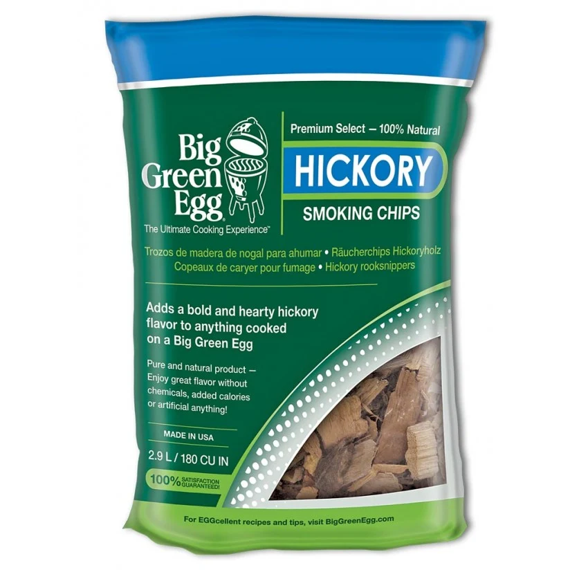 Clean Big Green Egg Hickory Wood Smoking Chips Elite