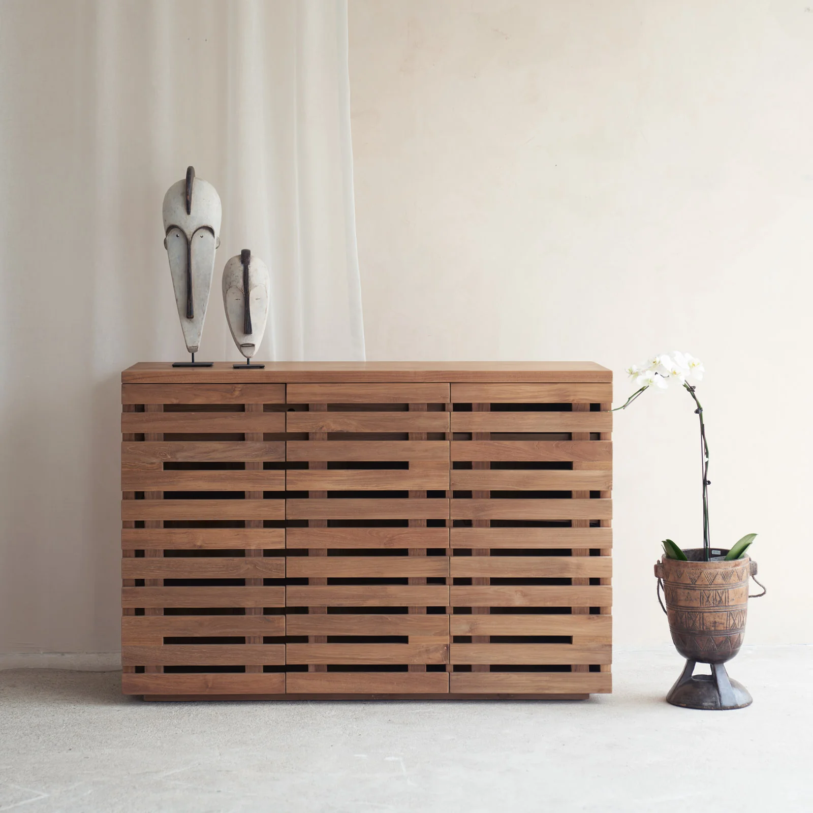 Eco-Friendly Shoe Cabinet Teak 120cm Green