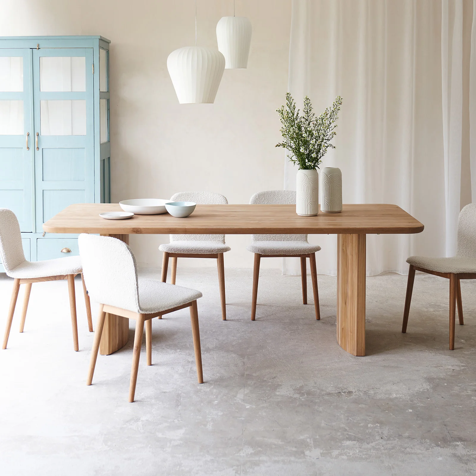 Optimized Kawa Dining Table Teak 210cm Elite