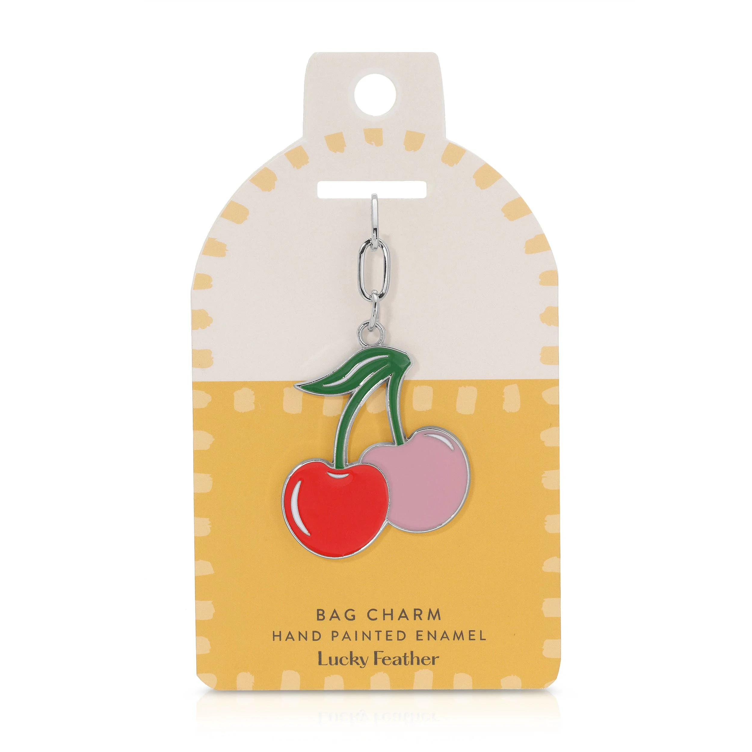 Classic Enamel Bag Charm – Cherries Trendy