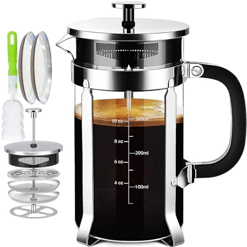 Sophisticated French Press Coffee Maker 304 Stainless Steel Coffee Press Durable