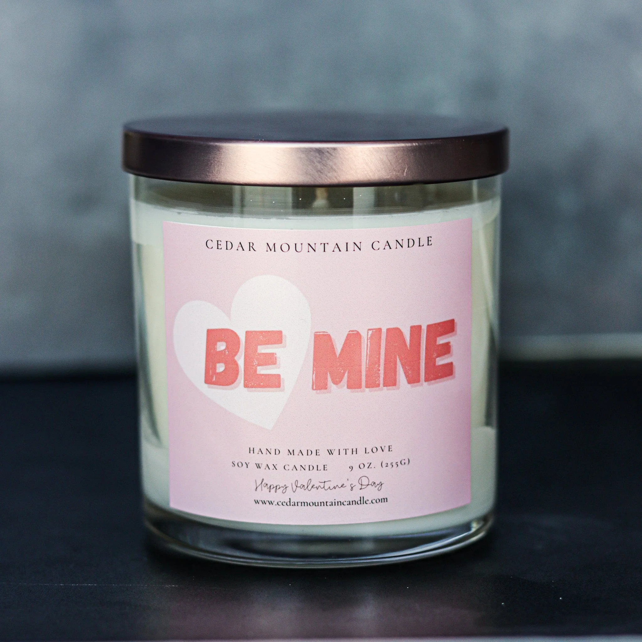 Smooth Be Mine – Valentine’s Day Soy Candle – 9 oz Whiskey Glass Jar – Choose Your Scent Expertly Made