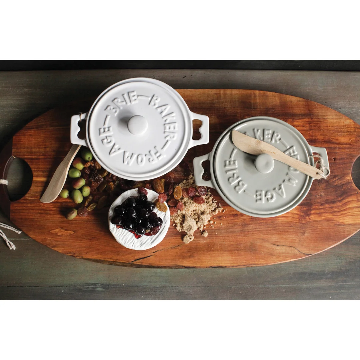 Fast Brie Baker with Lid and Spreader Clean