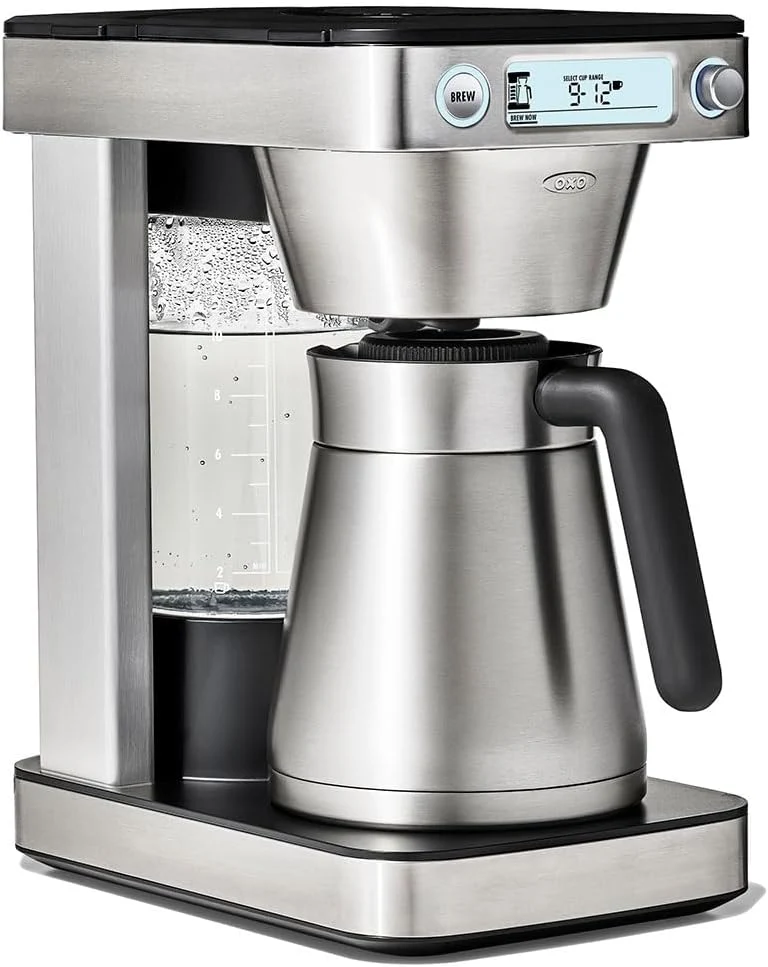 Reusable OXO Brew 12-Cup Coffee Maker With Podless Single-Serve Function Silver Environmentally Friendly