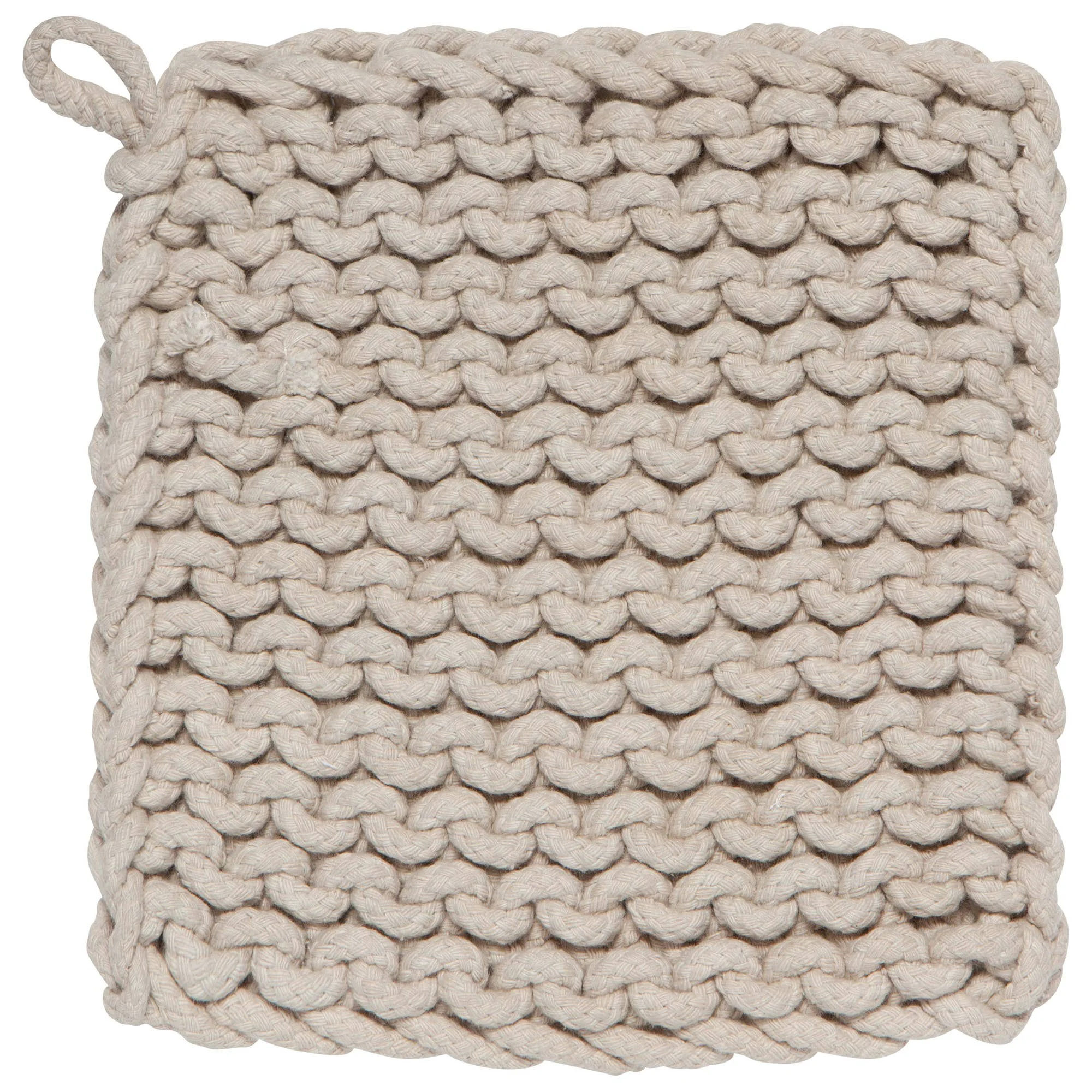 World-Class Dove Gray Knit Potholder Smart