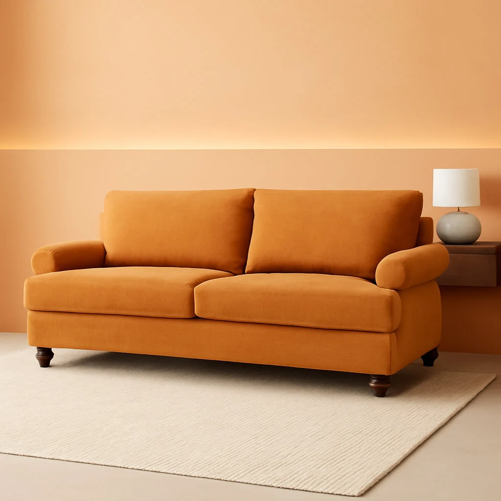 Exclusive 81-Inch Ginger Sofa Modern Upholstered Living Room Secure