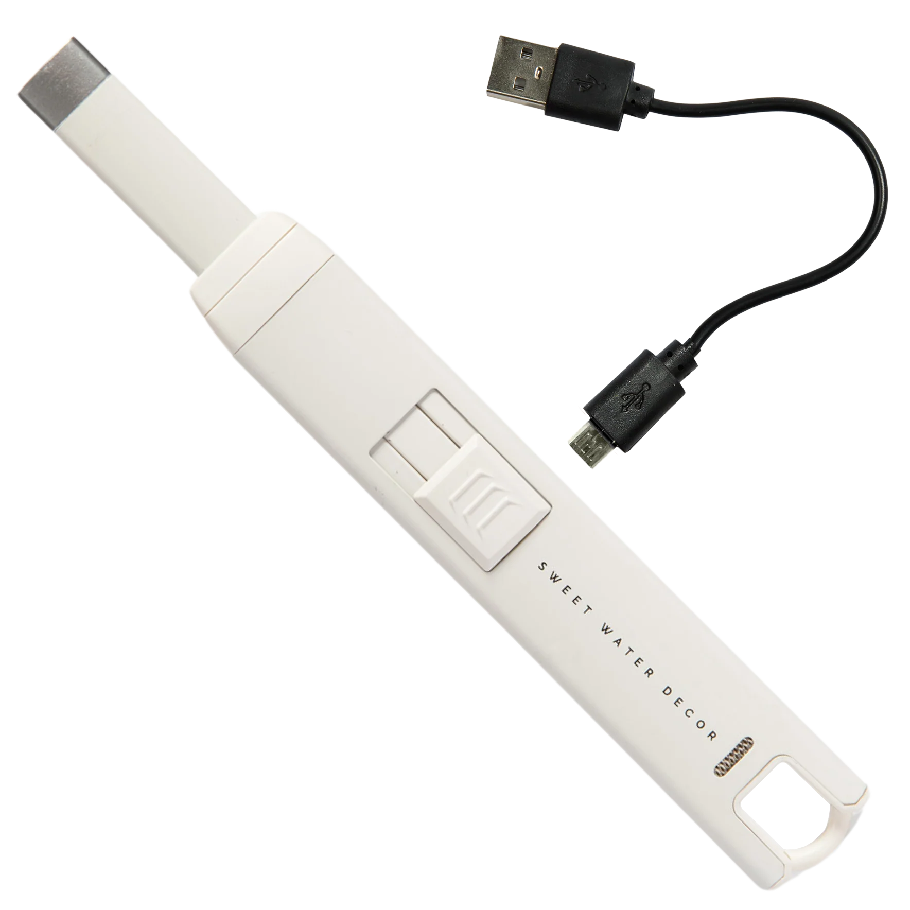 Recyclable Slate White Large Rechargeable Electric Lighter High-Quality
