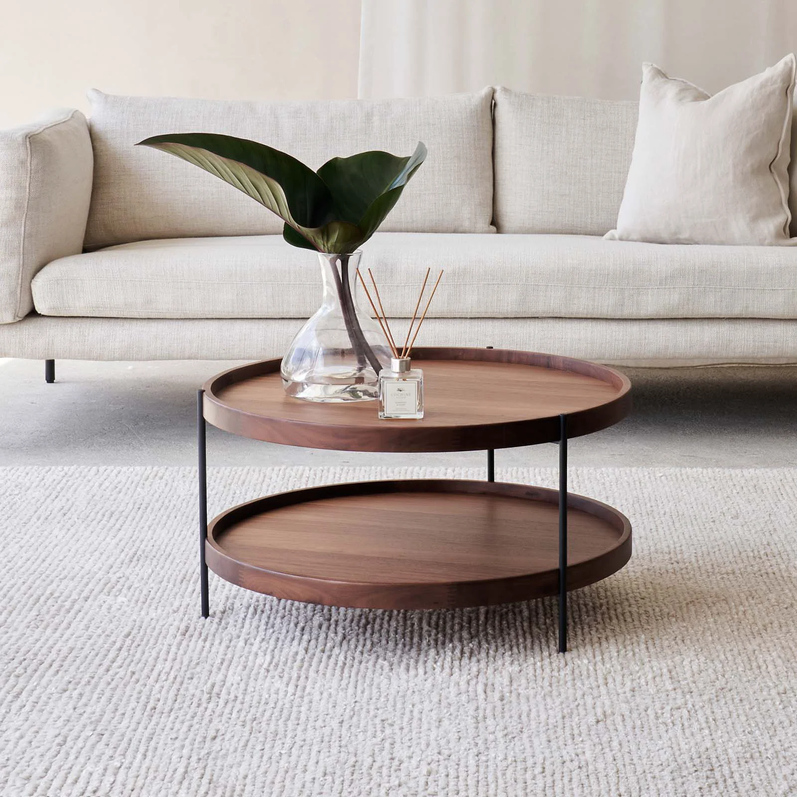 Enhanced Humla Coffee Table Walnut Luxury