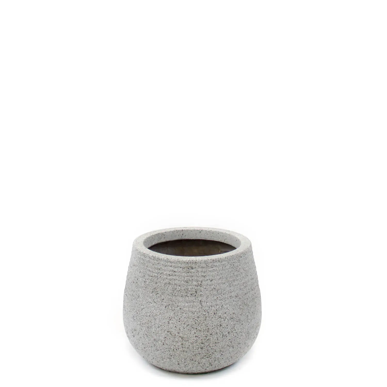 Sophisticated Ash Fiberclay Planter Grey 9in Minimalist