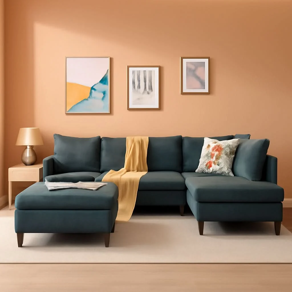 Excellent Sectional Sofa Grey Left Facing Chaise Living Room Fashionable