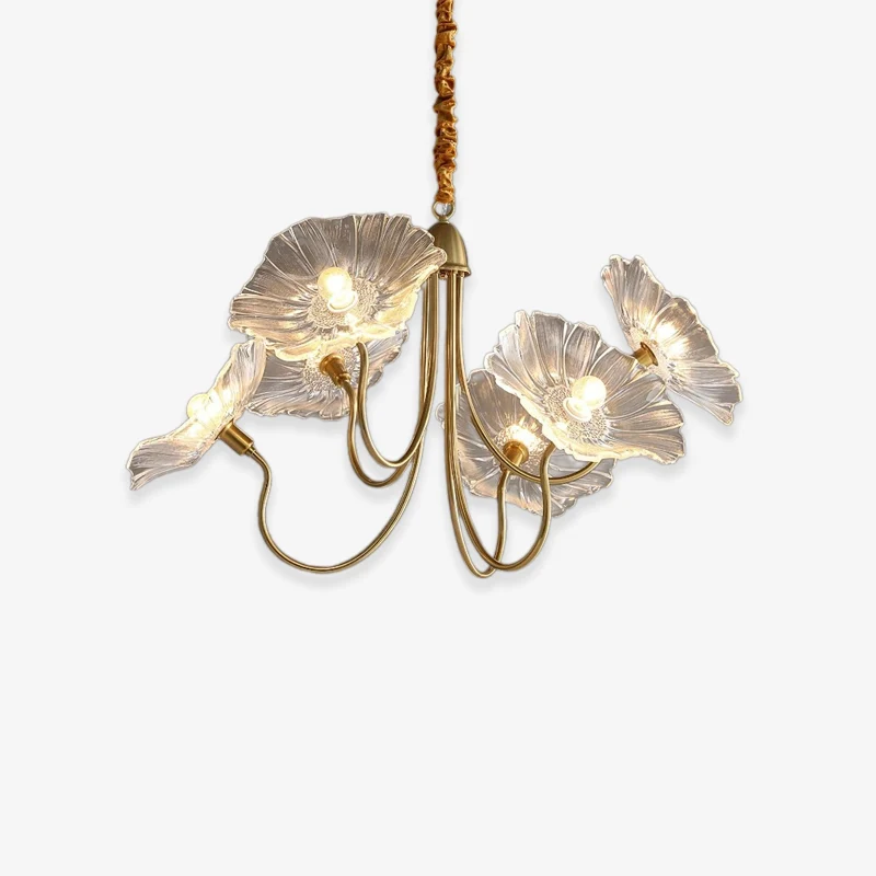 High-End Murano Floral Lamp High-Performance