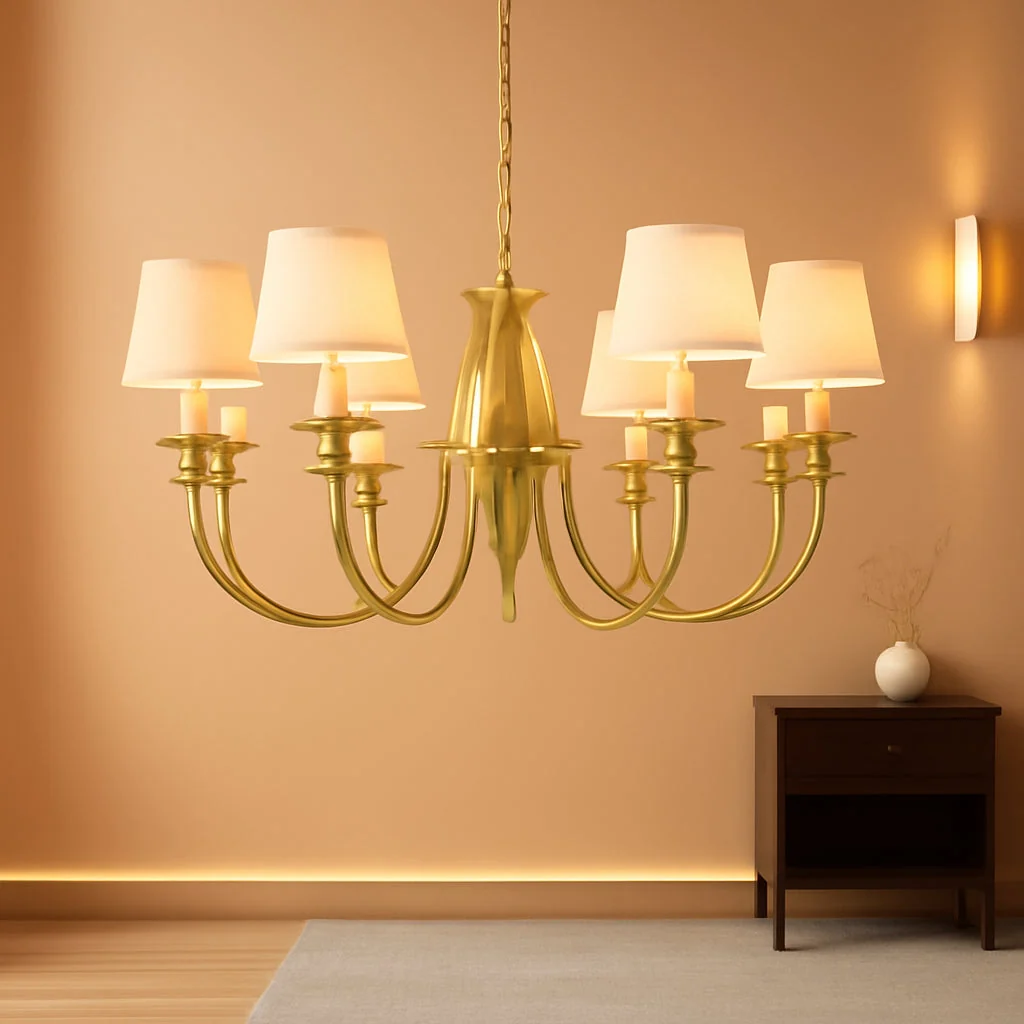 Convenient 34.6in Eight Light Chandelier Over Table Fixture Living Room Exclusive