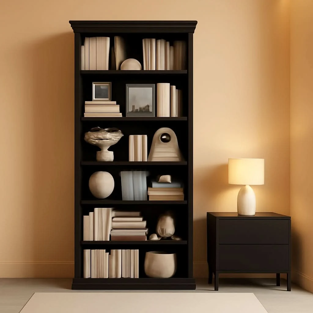 Next-Generation 28 Inch Wide Tall Bookcase With Six Tiers For Home Office Storage For Green