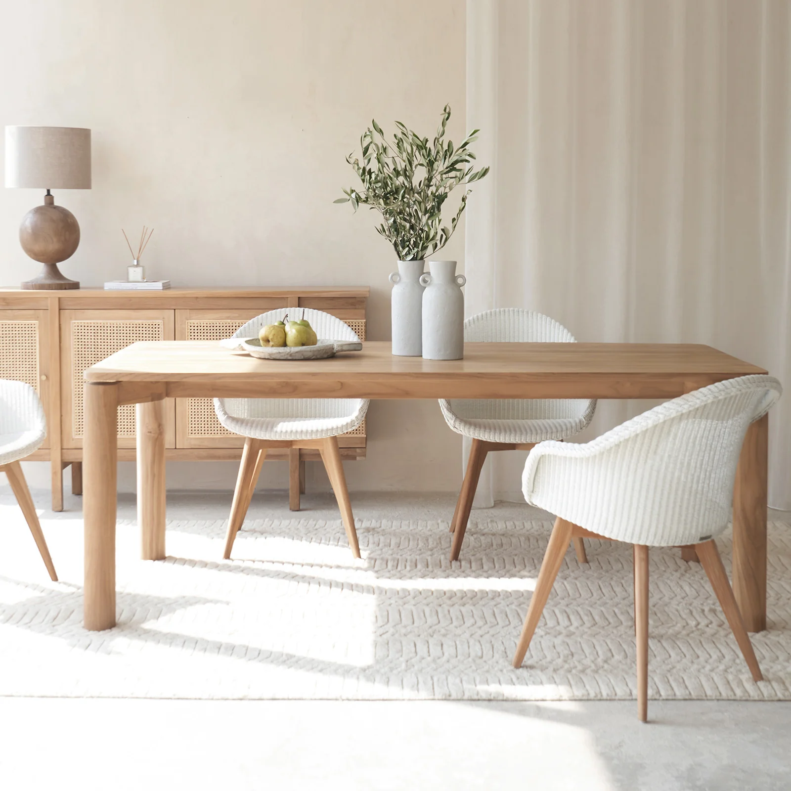 Trusted Flores Dining Table Teak 200cm Long-Lasting