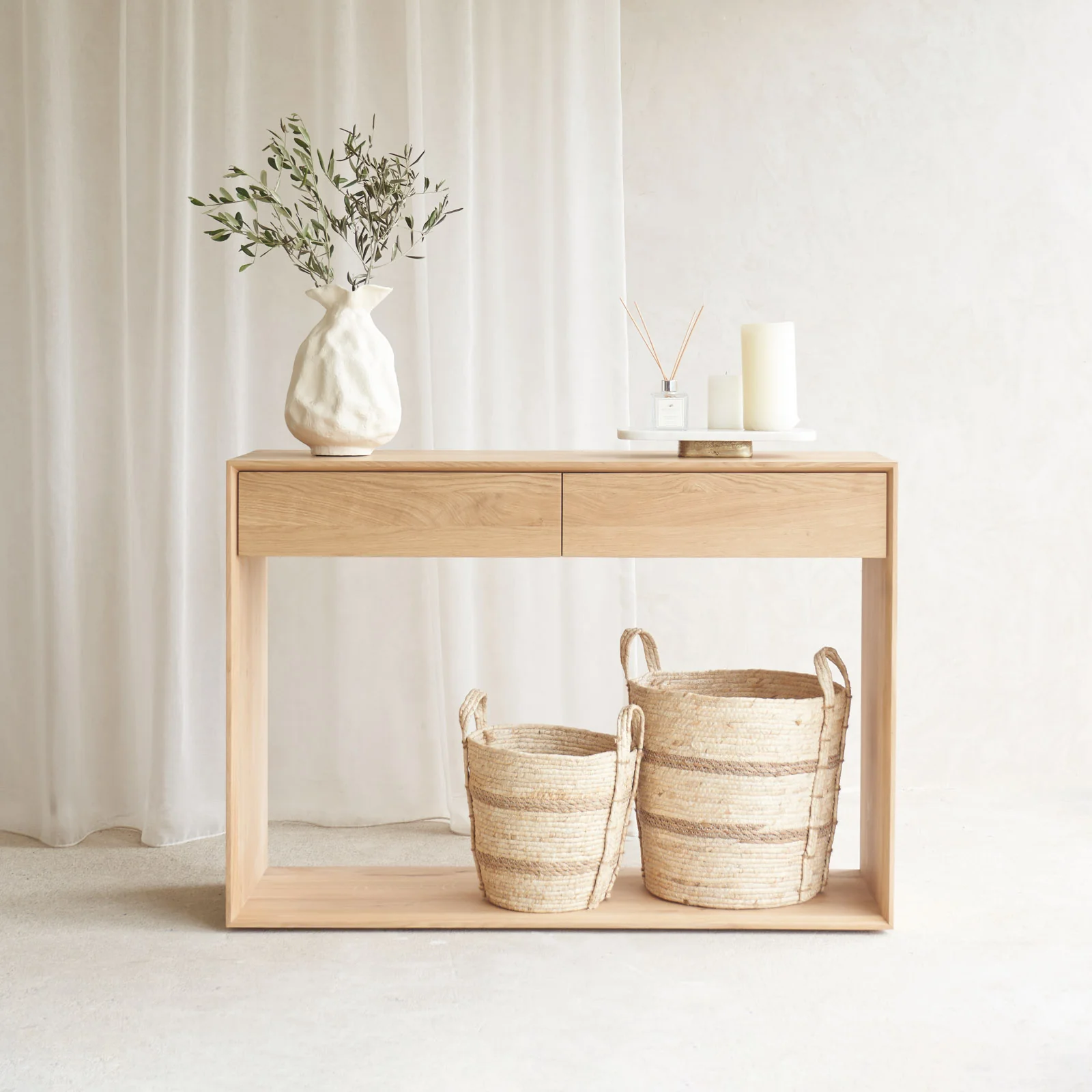 Reusable Nordic Console Oak 120cm Healthy